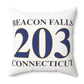 Beacon Falls 203 Connecticut Polyester Square Pillow