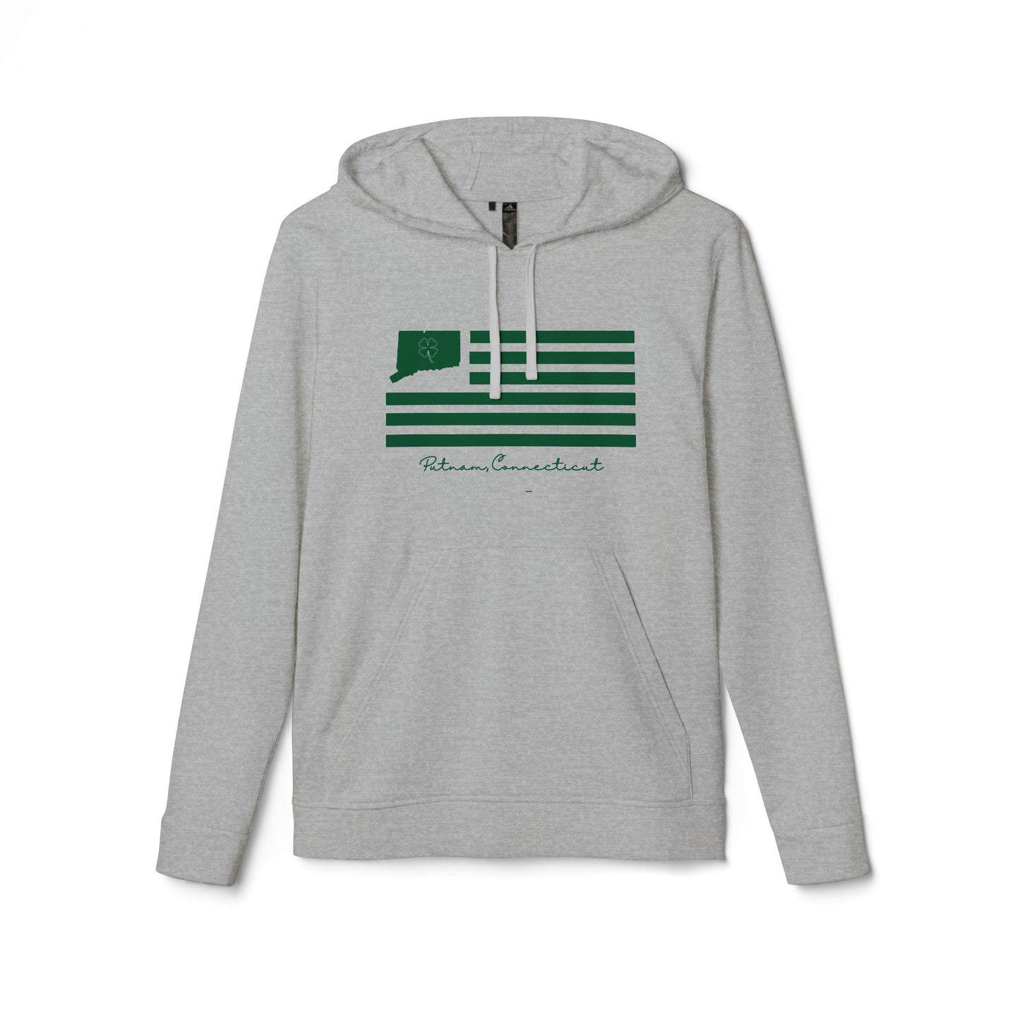 Putnam Connecticut St. Patrick’s Day Flag adidas Unisex Fleece Hoodie