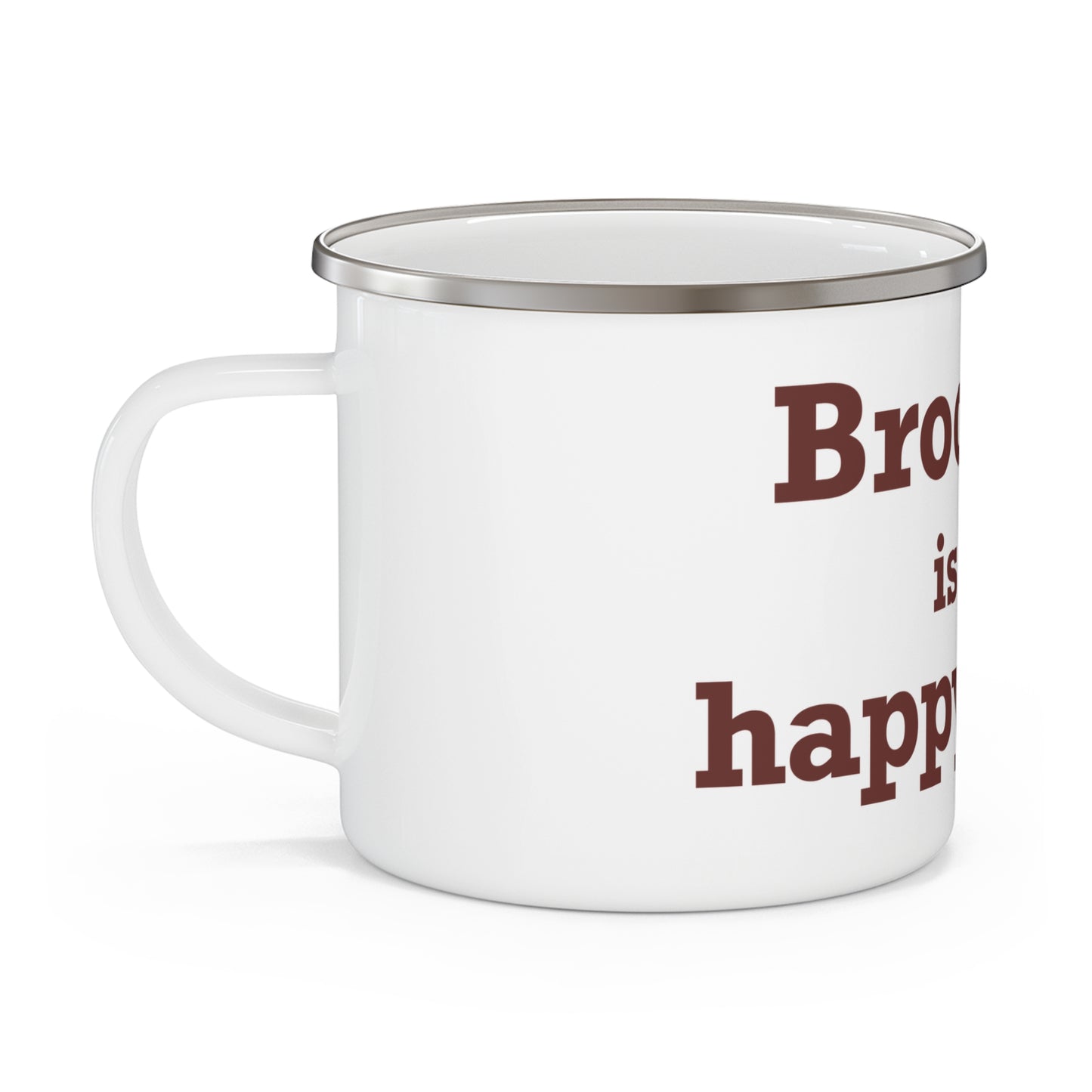 Brooklyn is My Happy Place Enamel Camping Mug