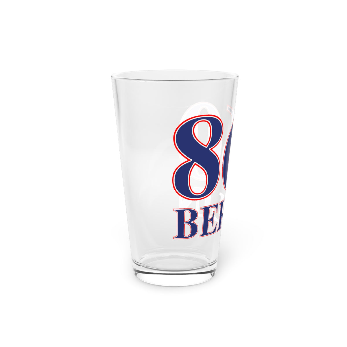860 Berlin Red, White & Blue Pint Glass, 16oz