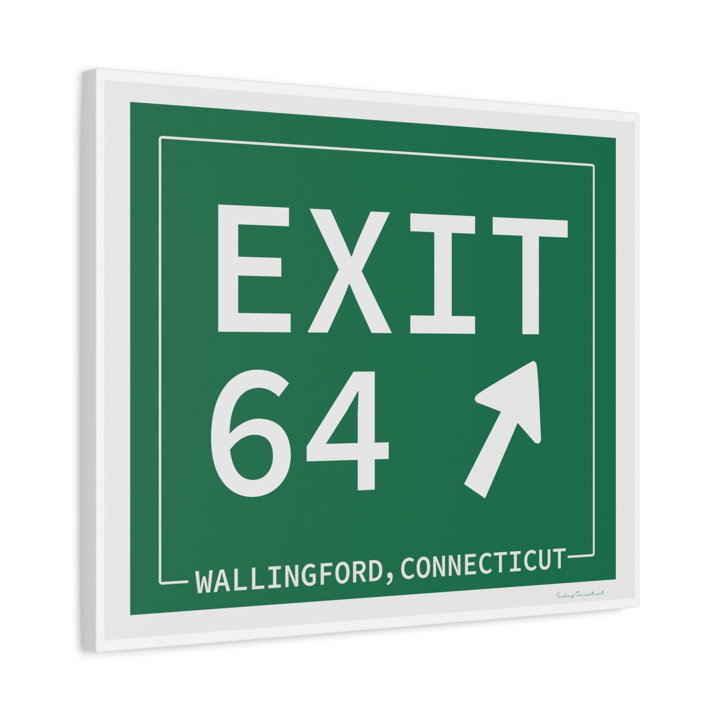 Vintage Exit 64 WCP Sign Matte Canvas, Stretched, 1.25"