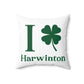 I Clover Harwinton Spun Polyester Square Pillow