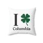 I Clover Columbia Spun Polyester Square Pillow