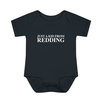 Just a kid from Redding Infant Baby Rib Bodysuit