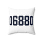 06880 Westport Connecticut Zip Code Spun Polyester Square Pillow