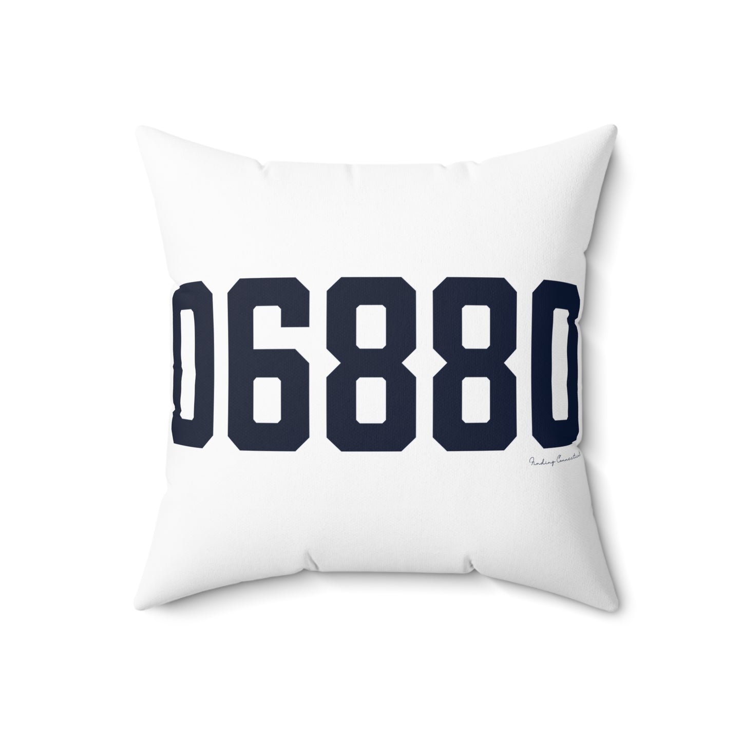 06880 Westport Connecticut Zip Code Spun Polyester Square Pillow