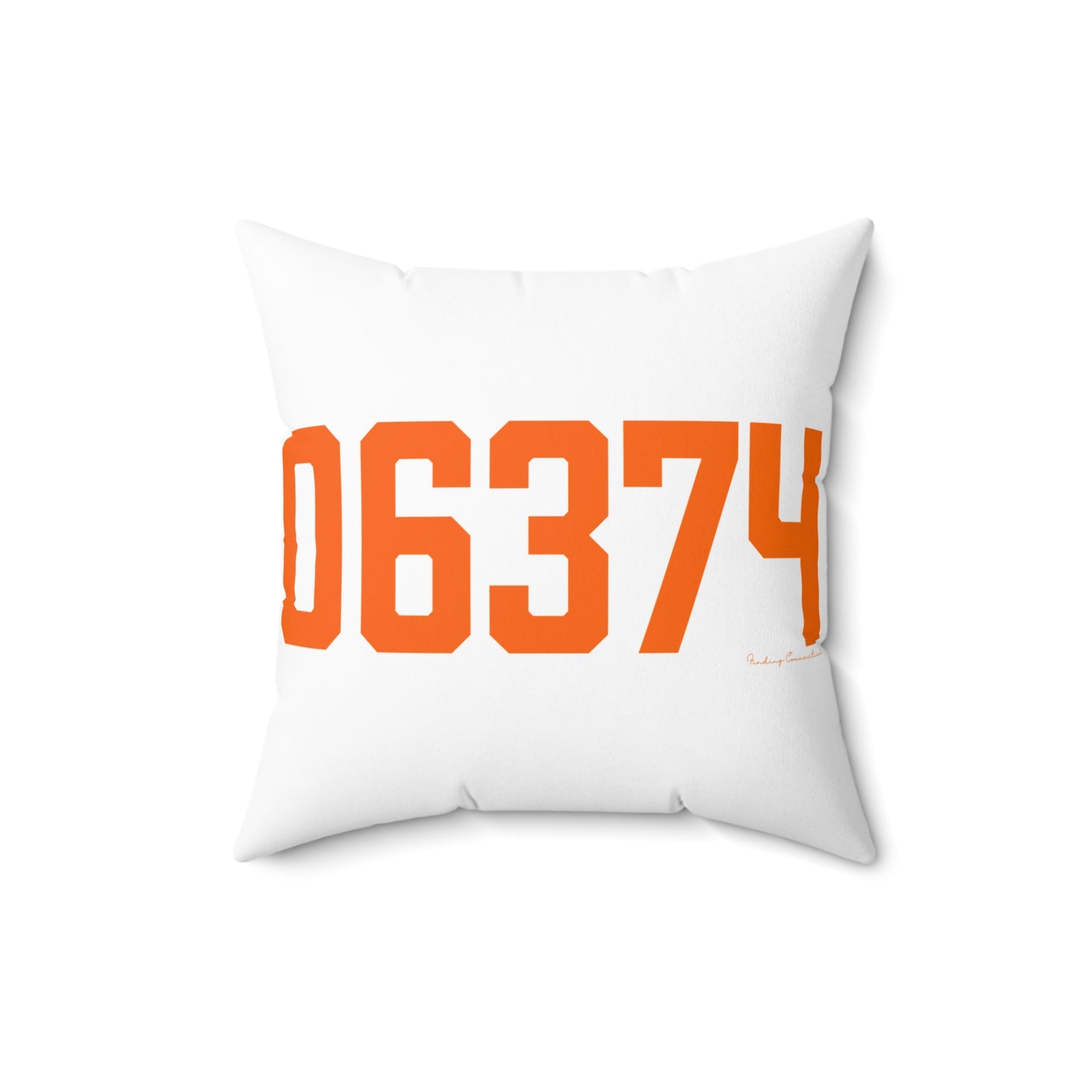 06374 Plainfield Connecticut Zip Code Spun Polyester Square Pillow