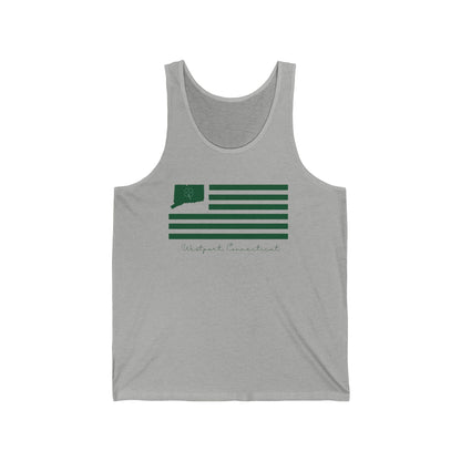 Westport Connecticut St Patrick’s Day Flag Unisex Jersey Tank Top