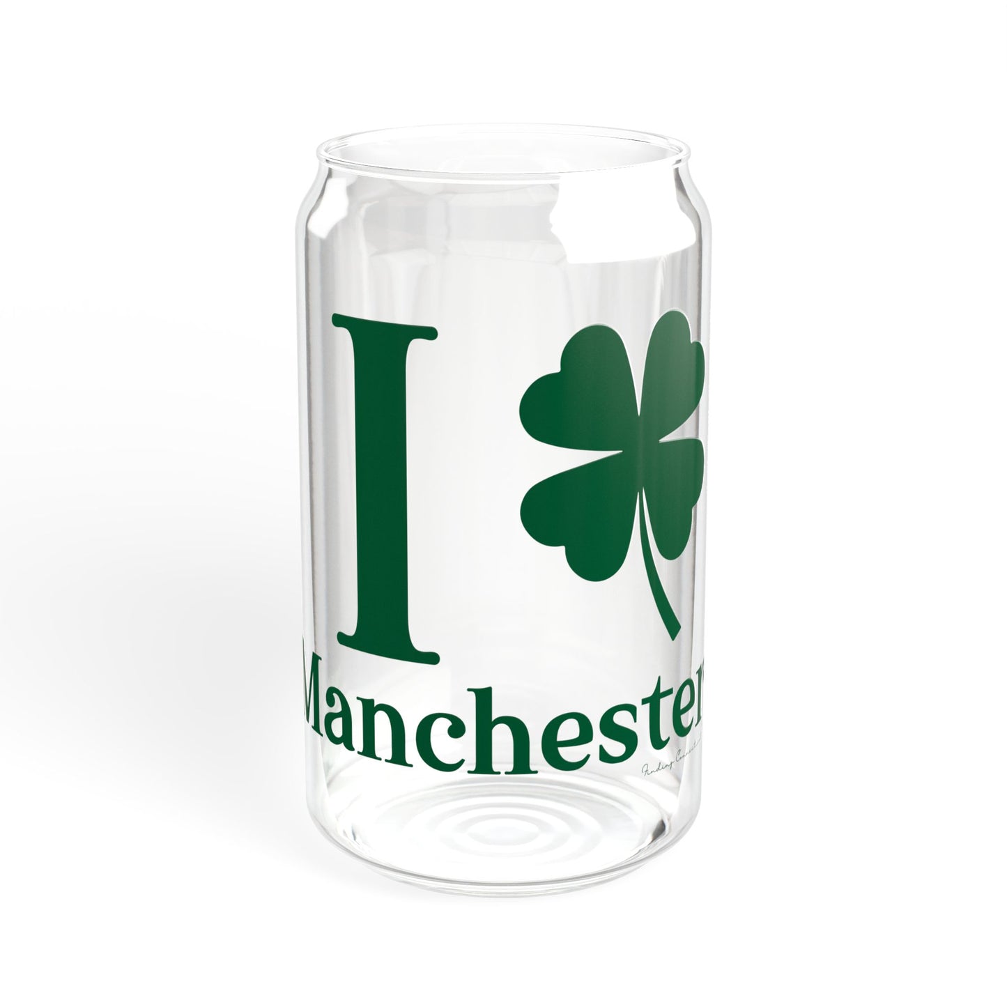 I Clover Manchester Sipper Glass, 16oz
