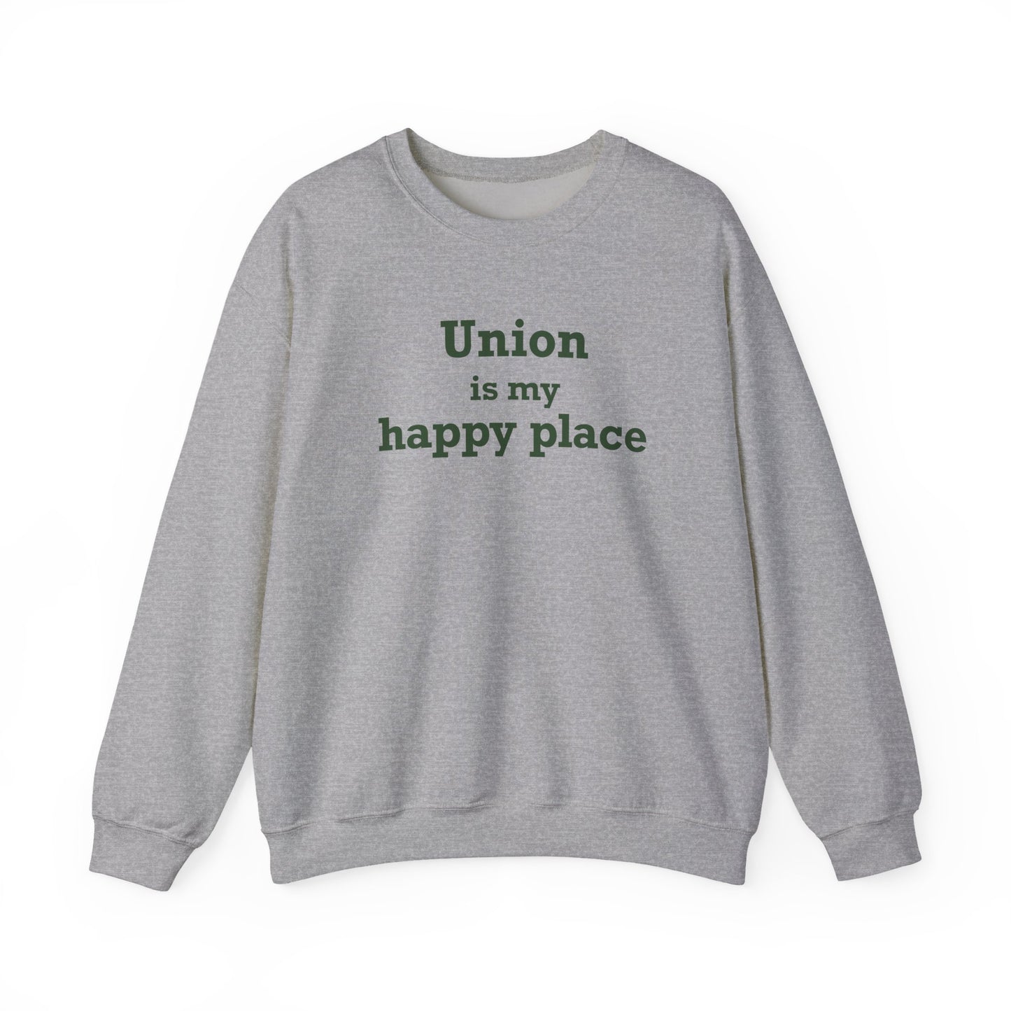 Union is My Happy Place Unisex Heavy Blend™ Crewneck Sweatshirt