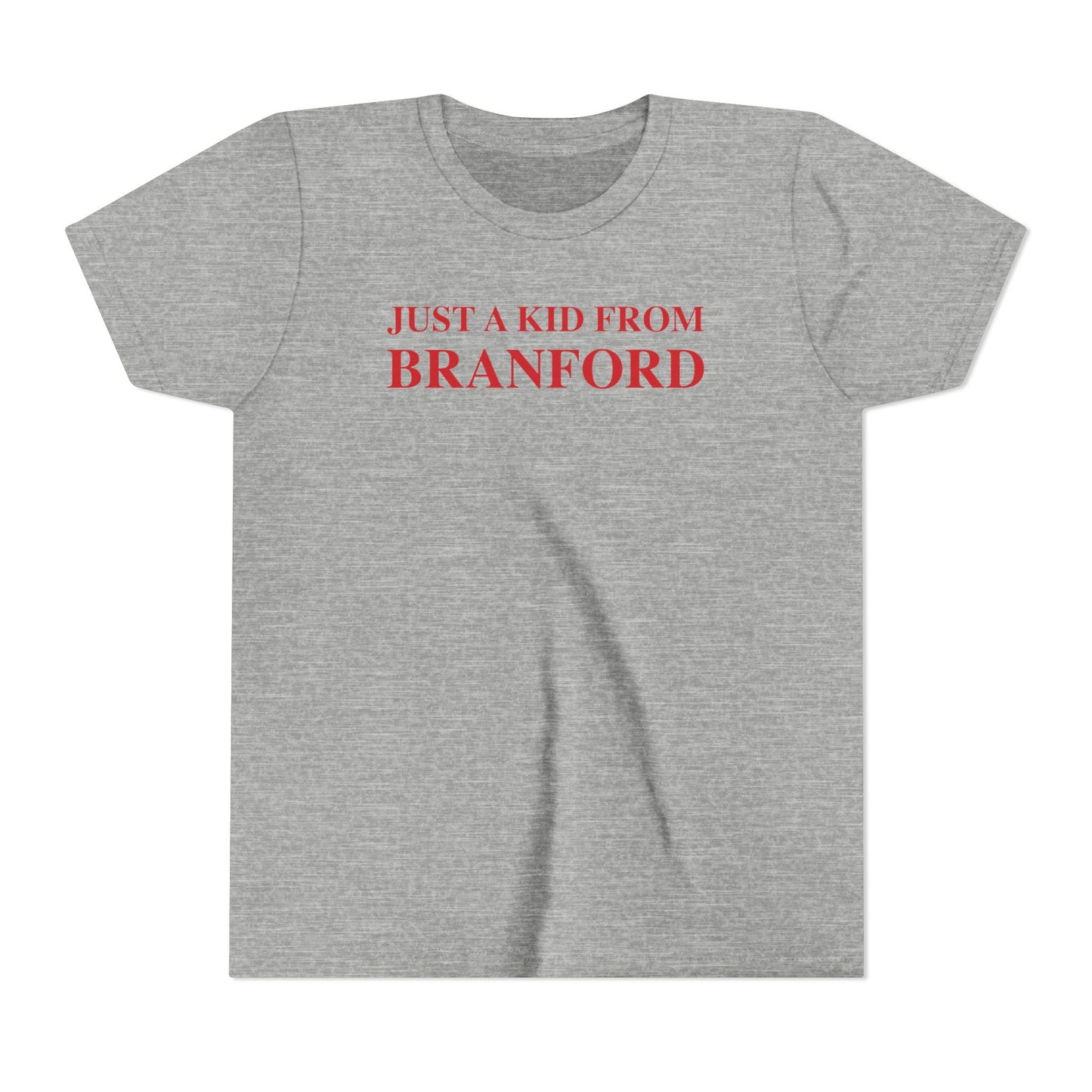 Just a kid from Branford Youth Short Sleeve T-Shirt