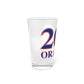 Orange Red, White & Blue Pint Glass, 16oz