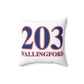 203 Wallingford Red White & Blue Spun Polyester Square Pillow