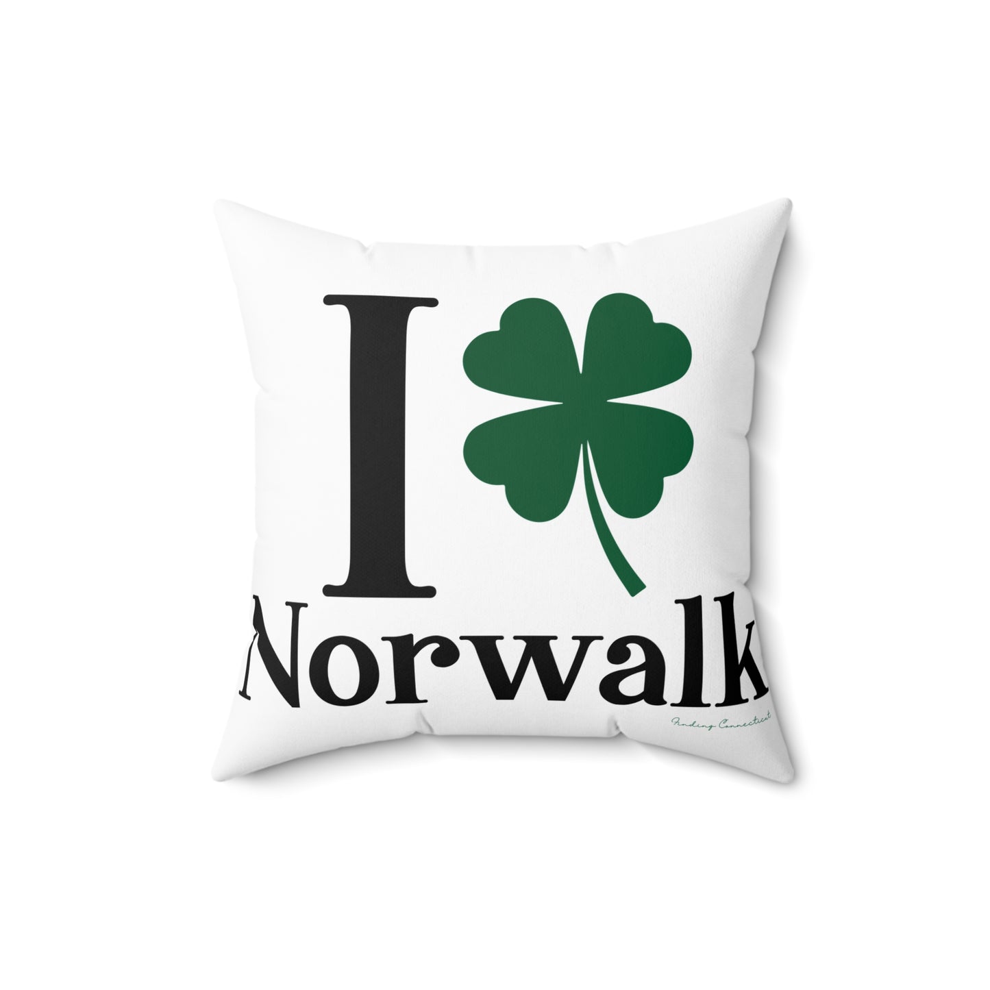 I Clover Norwalk Spun Polyester Square Pillow