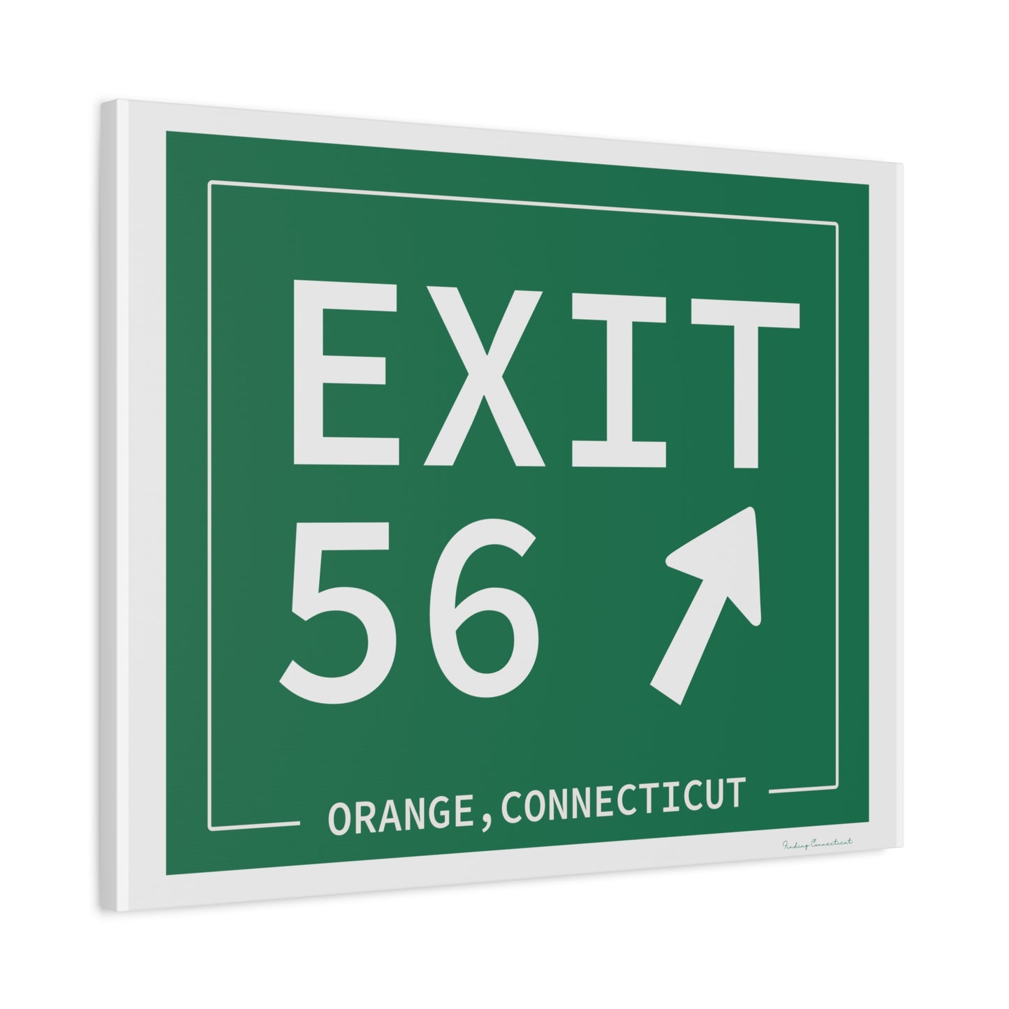 Vintage Exit 56 WCP Sign Matte Canvas, Stretched, 1.25"