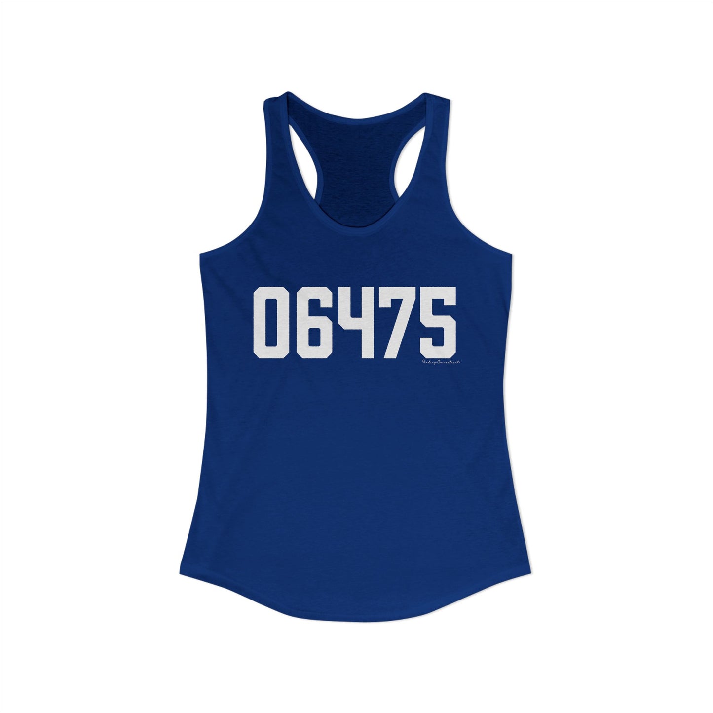 06475 Old Saybrook CT Zip Code Women's Ideal Racerback Tank Top