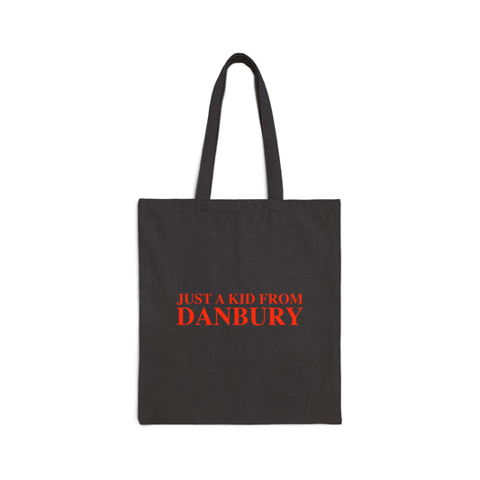 Just a kid from Danbury Cotton Canvas Tote Bag
