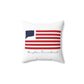 Hampton Connecticut Flag Spun Polyester Square Pillow