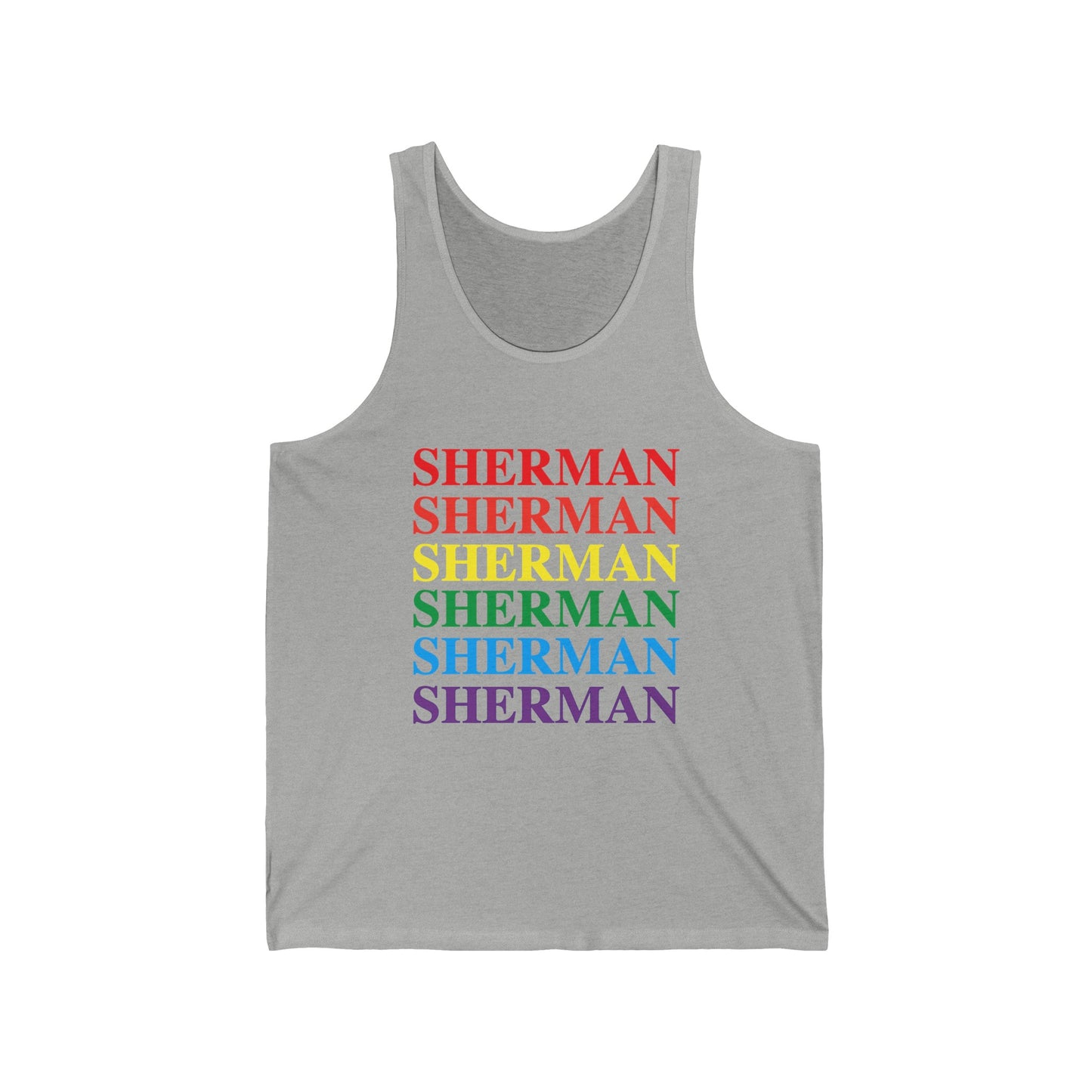 Sherman Pride Unisex Jersey Tank