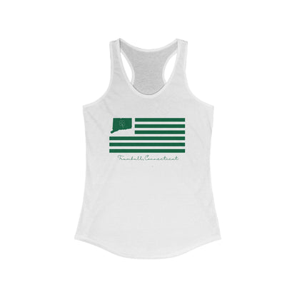 Trumbull Connecticut St Patrick’s Day Flag Women's Ideal Racerback Tank Top