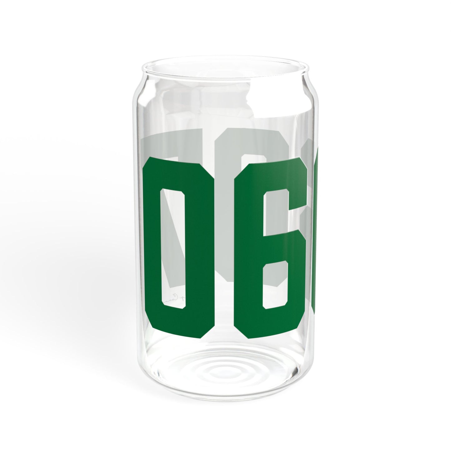 06607 Bridgeport Connecticut Zip Code Sipper Glass, 16oz