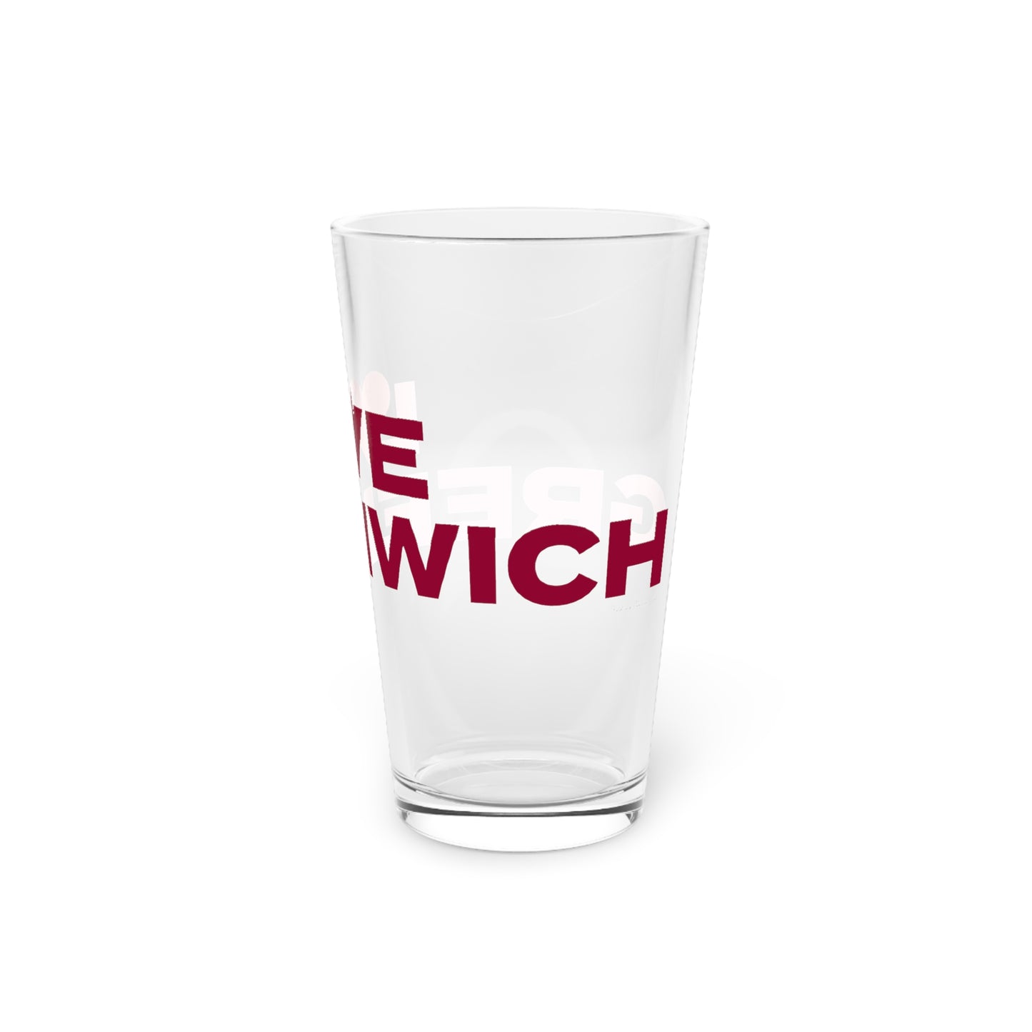 Love Greenwich Pint Glass, 16oz