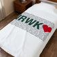 Norwalk Love Velveteen Plush Blanket