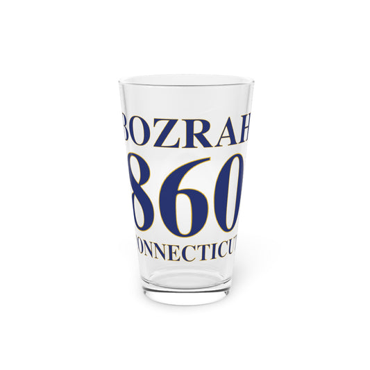 Bozrah 860 Connecticut Pint Glass, 16oz