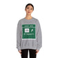 Vintage Merritt Parkway Exit 49S Sign Unisex Heavy Blend™ Crewneck Sweatshirt