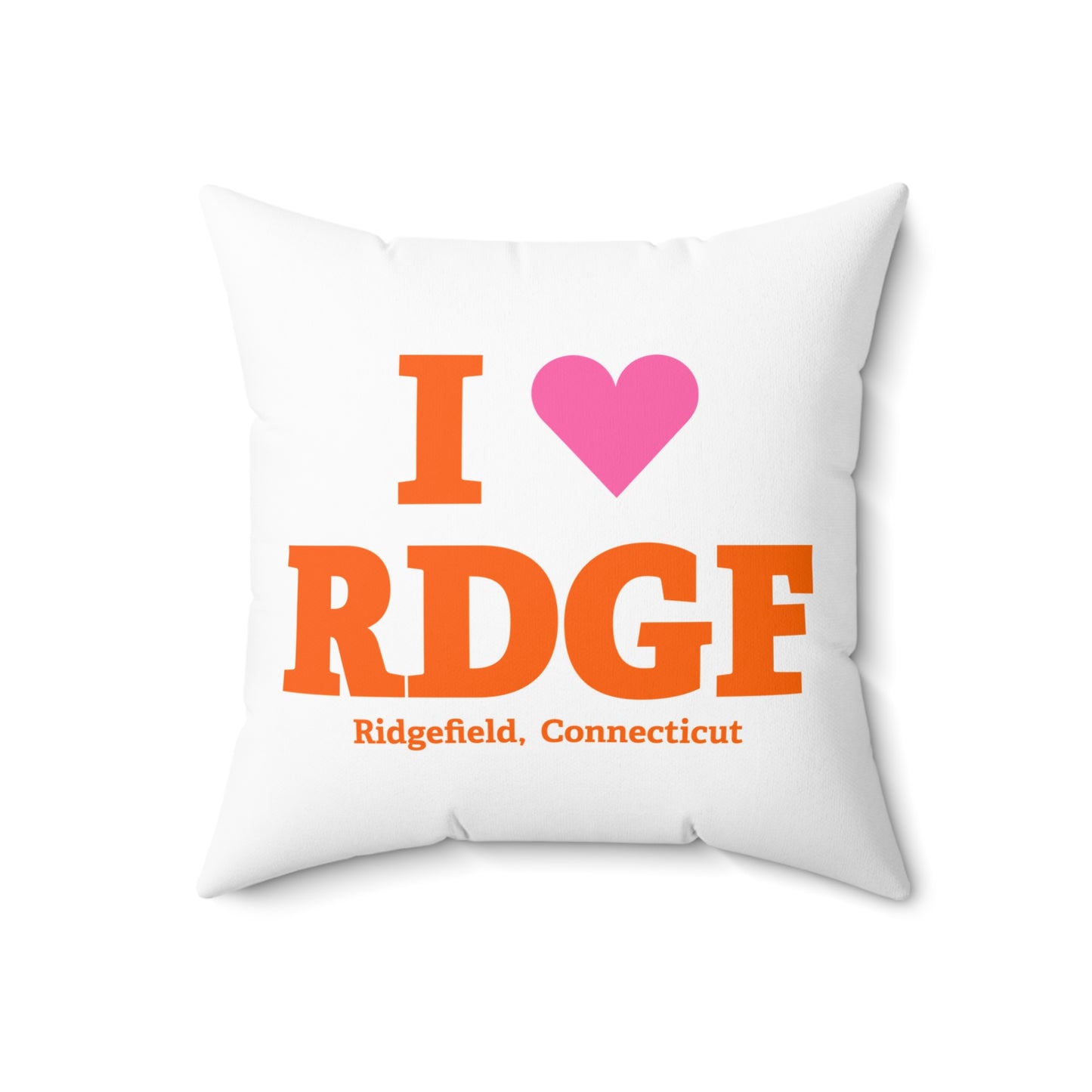 I Heart RDGF Spun Polyester Square Pillow