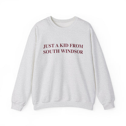 Just a kid from South Windsor Unisex Heavy Blend™ Crewneck Sweatshirt