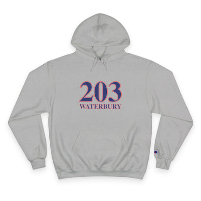 203 Waterbury Red, White & Blue Champion Hoodie