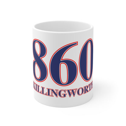 860 Killingworth Red, White & Blue Mug 11oz