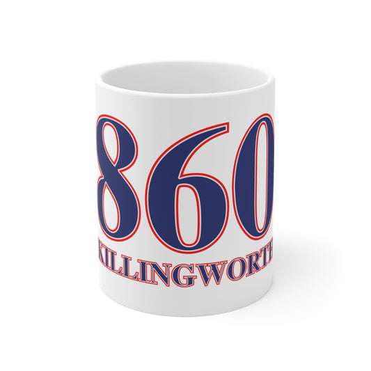 860 Killingworth Red, White & Blue Mug 11oz
