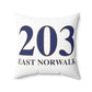 203 East Norwalk Spun Polyester Square Pillow