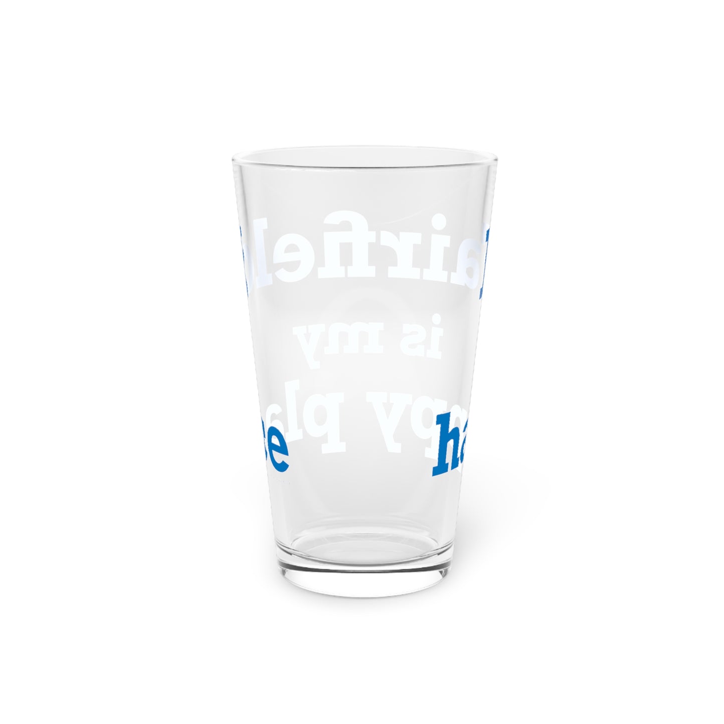 Fairfield Is My Happy Place Pint Glass, 16oz