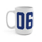 06606 Bridgeport Connecticut Zip Code Mug 15oz