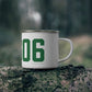 06606 Bridgeport Connecticut Zip Code Enamel Camping Mug