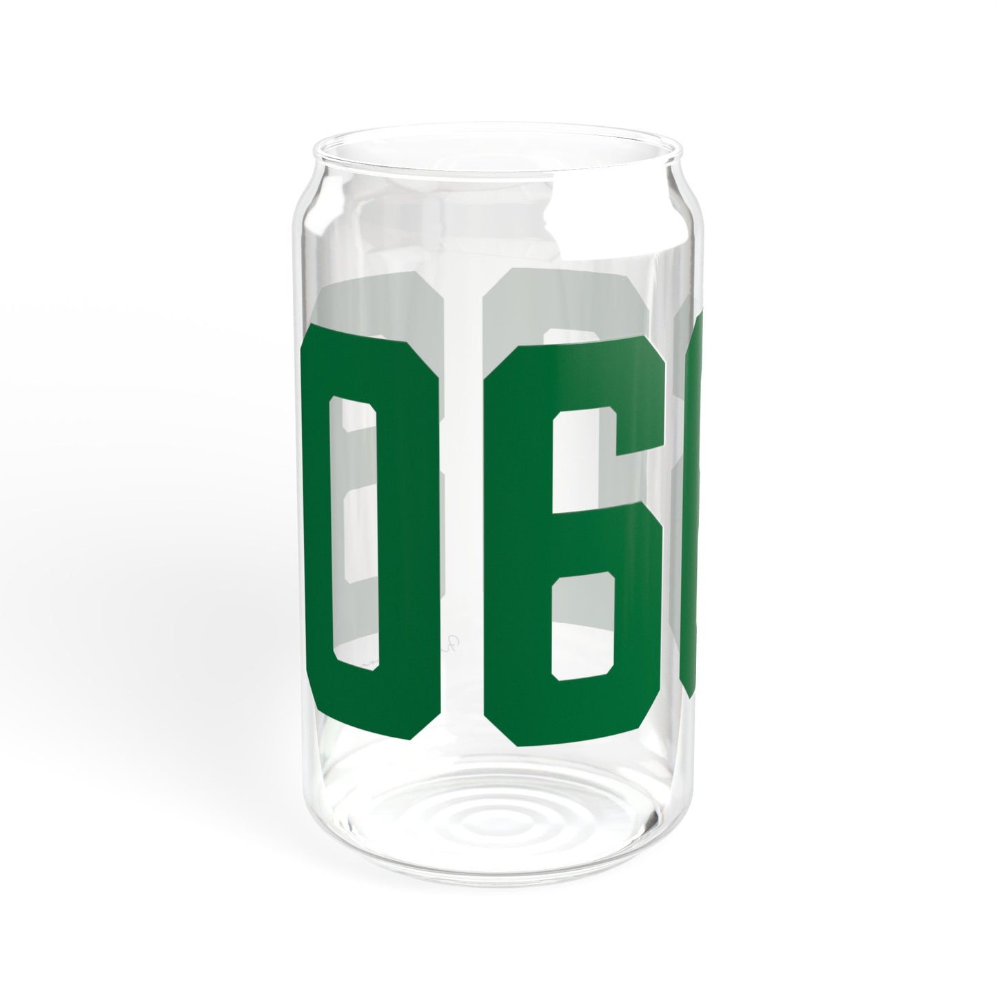 06608 Bridgeport Connecticut Zip Code Sipper Glass, 16oz