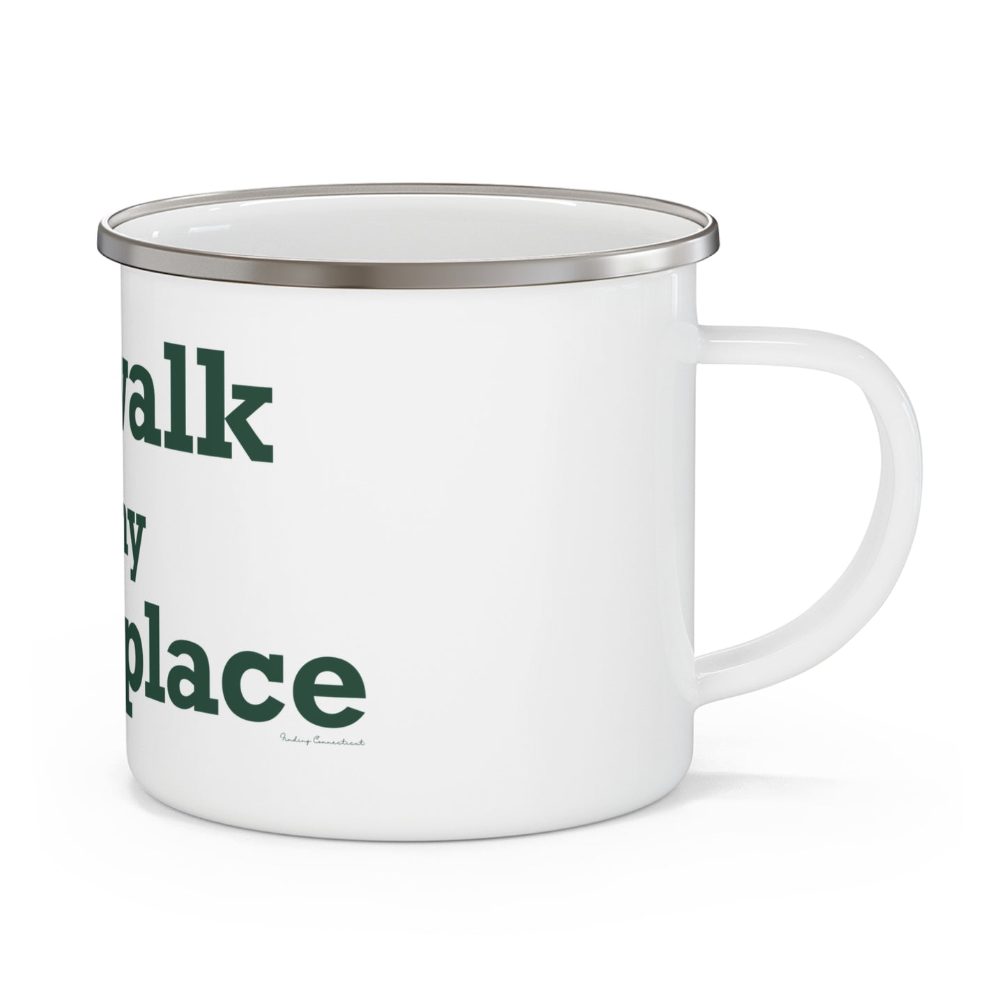 Norwalk is my Happy Place Enamel Camping Mug