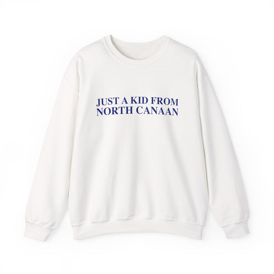 Just a kid from North Canaan Unisex Heavy Blend™ Crewneck Sweatshirt