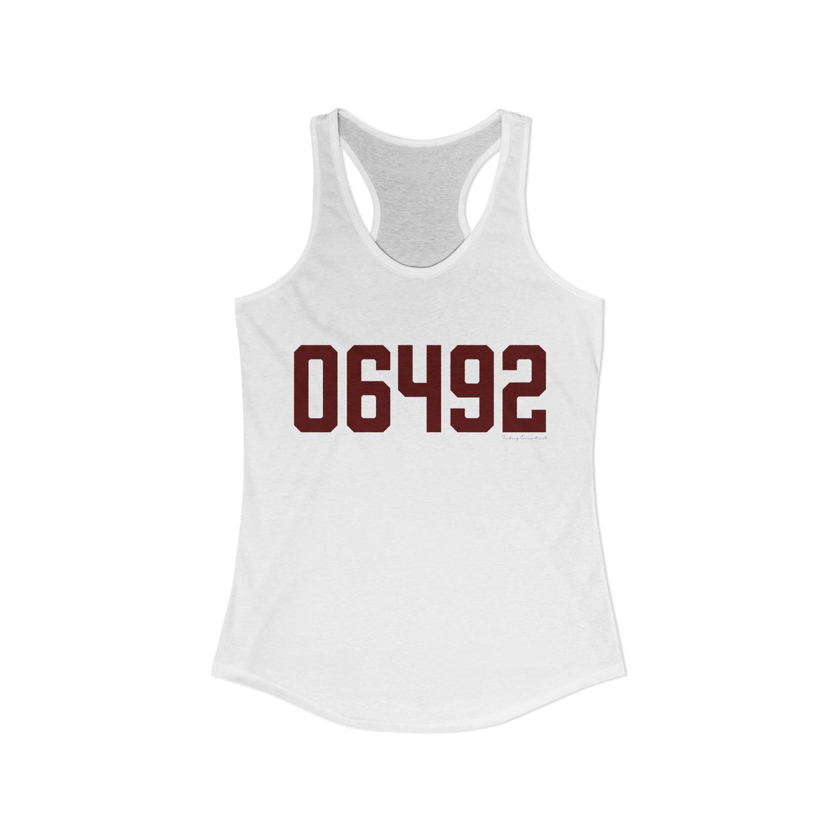 06492 Wallingford Connecticut Zip Code Women's Ideal Racerback Tank Top