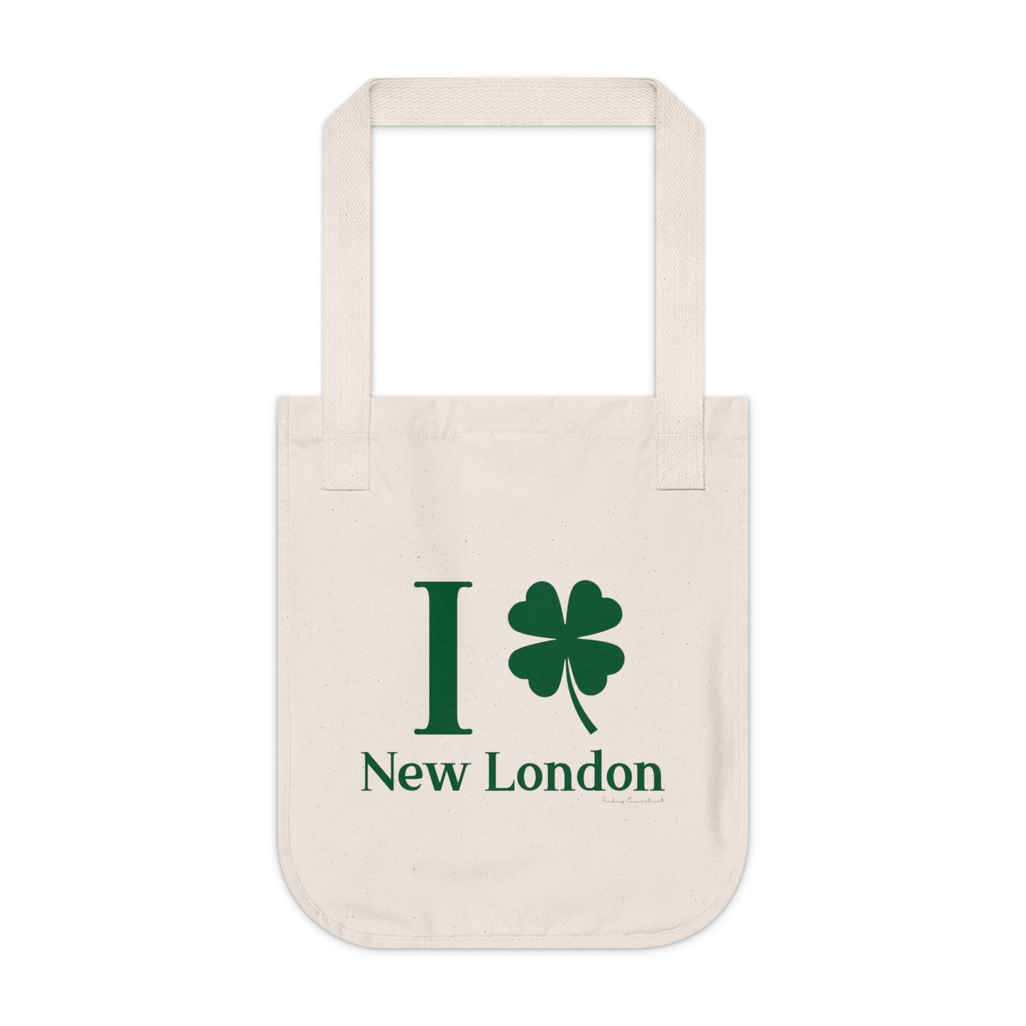 I Clover New London Organic Canvas Tote Bag