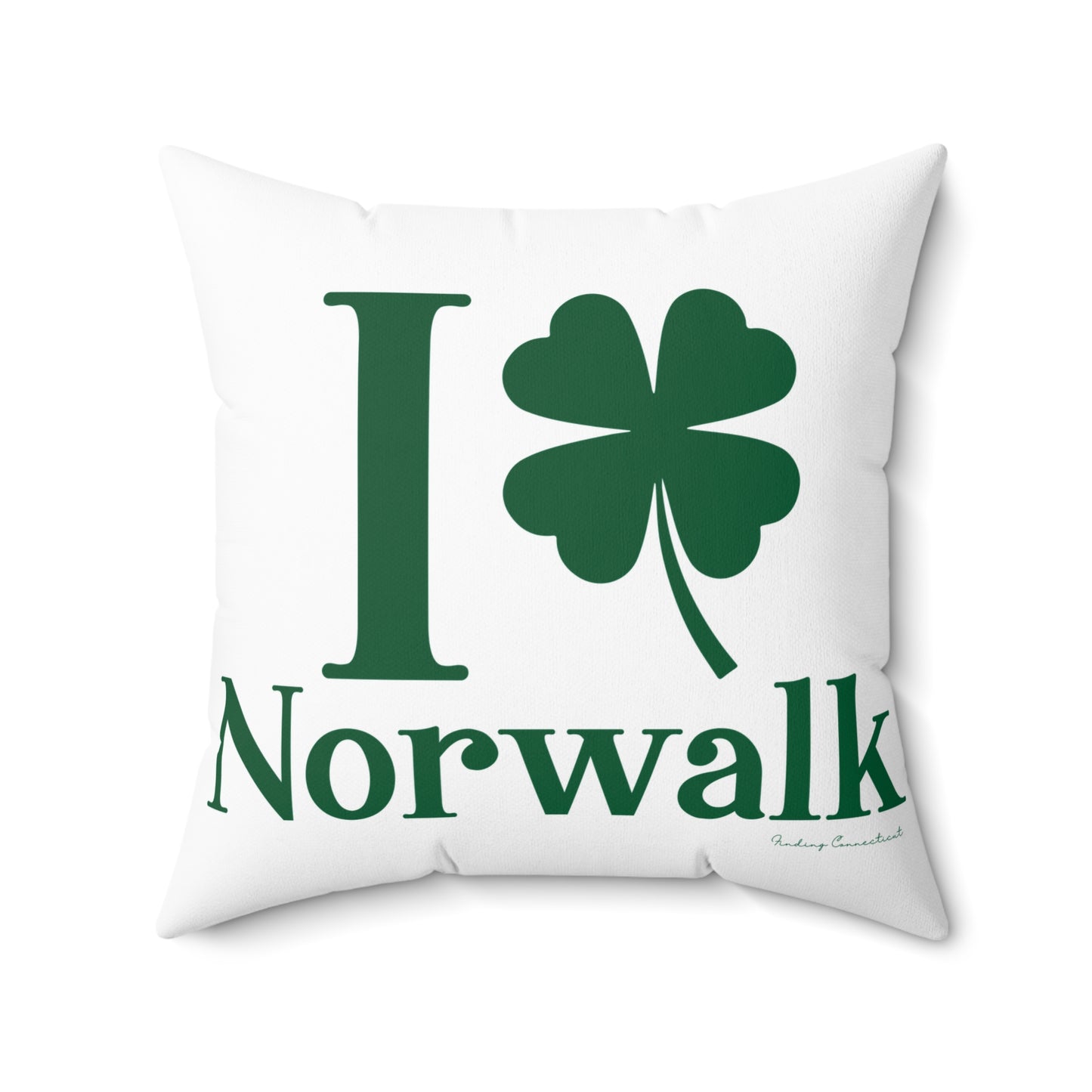 I Clover Norwalk Spun Polyester Square Pillow