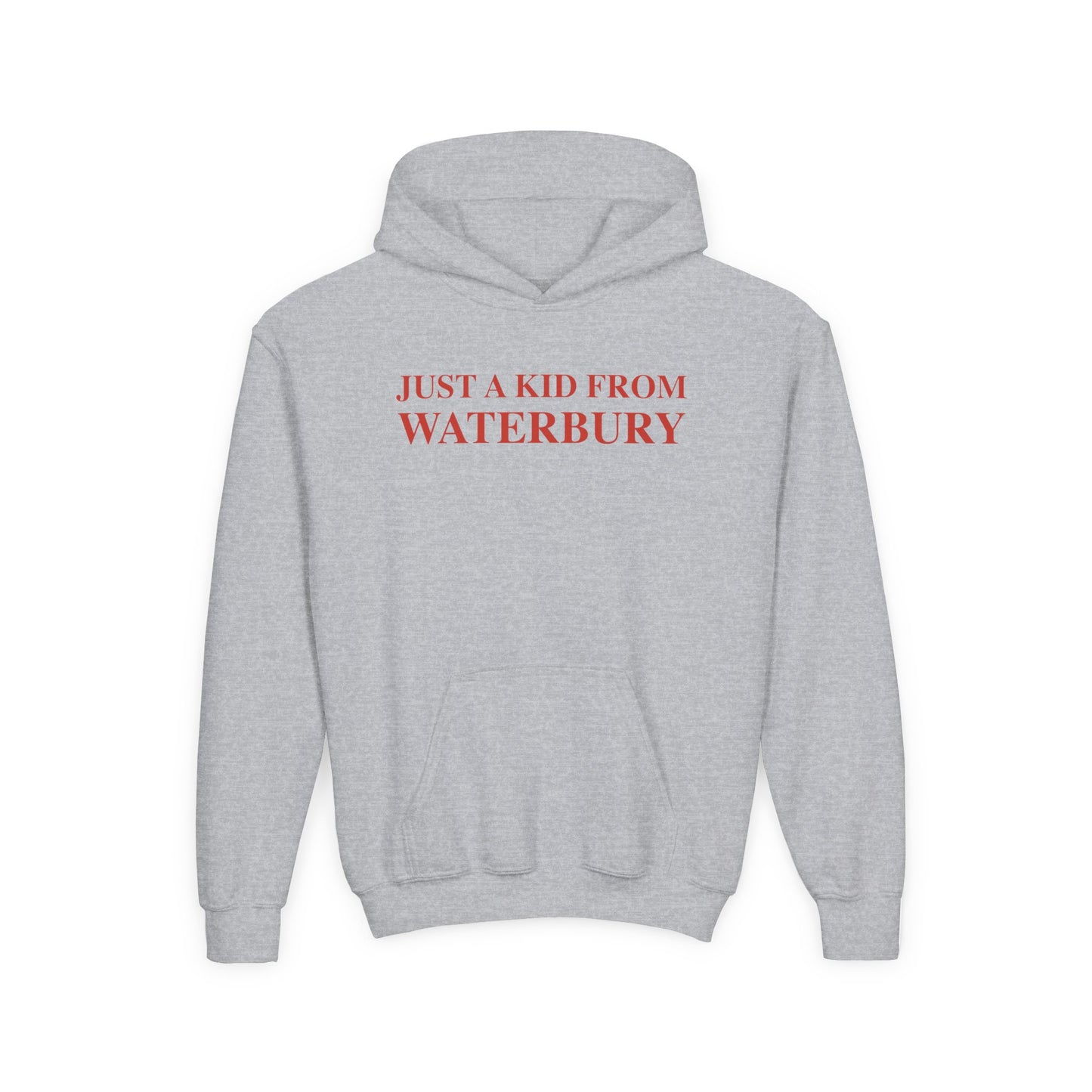 Just a kid from Waterbury Youth Heavy Blend Hooded Sweatshirt