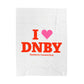 I Heart DNBY Velveteen Plush Blanket