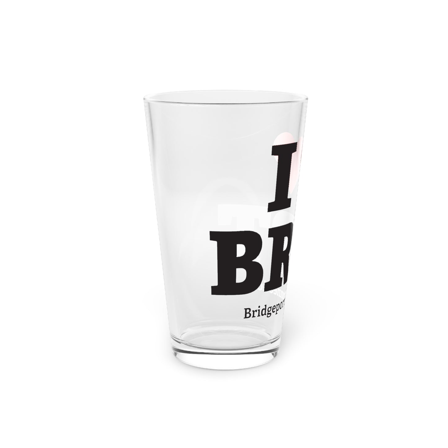 I Heart BRPT Pint Glass, 16oz