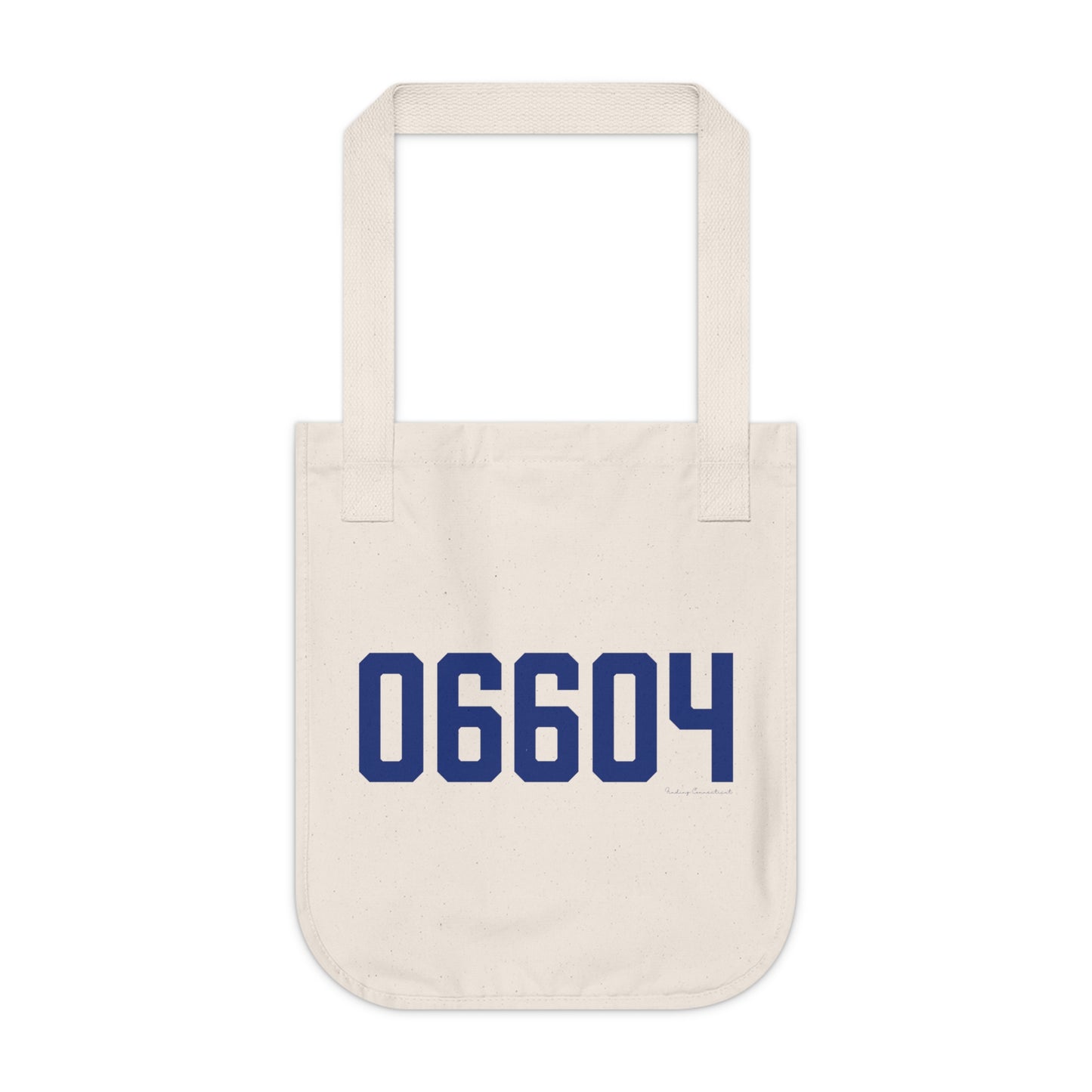 06604 Bridgeport Connecticut Zip Code Organic Canvas Tote Bag