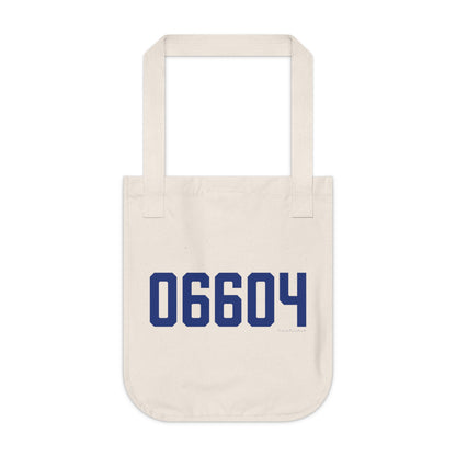 06604 Bridgeport Connecticut Zip Code Organic Canvas Tote Bag