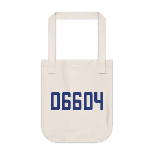 06604 Bridgeport Connecticut Zip Code Organic Canvas Tote Bag